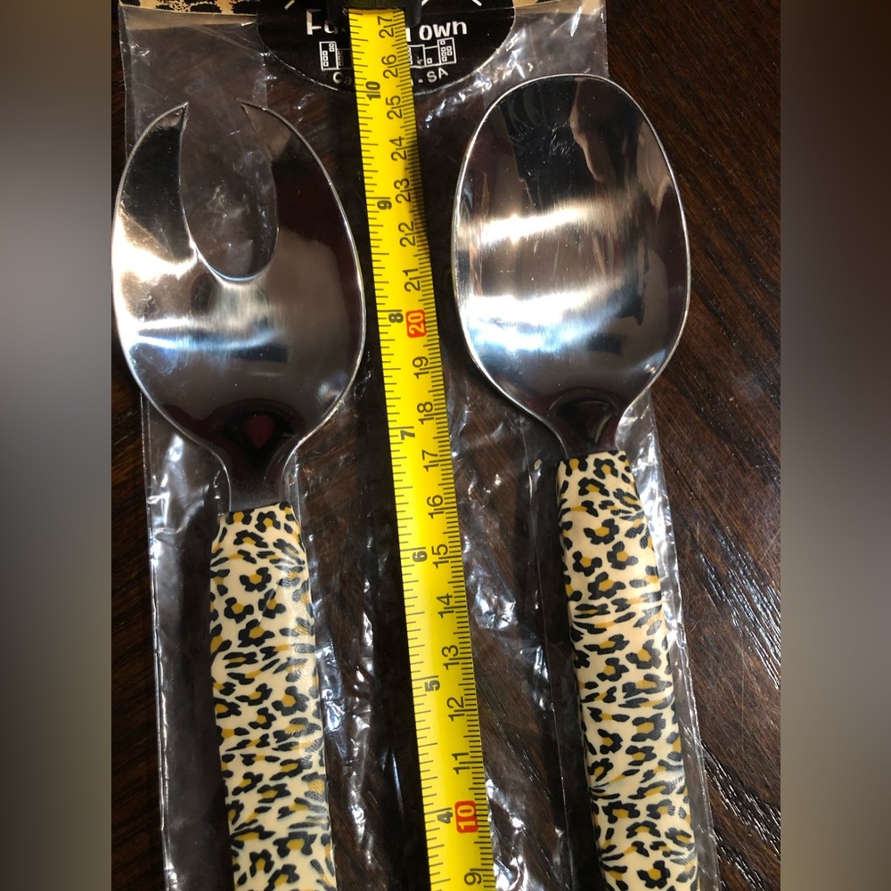 X Large Serving utensils Leopard cheetah print🐆